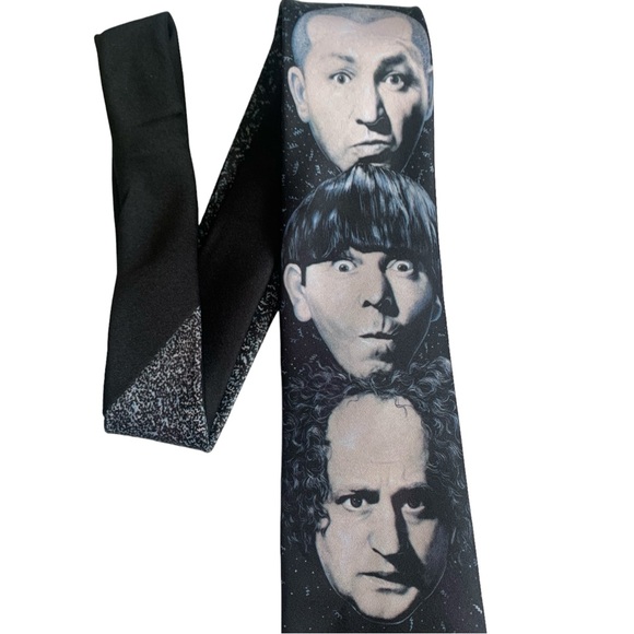 Vintage Ralph Marlin Three 3 Stooges Mens Necktie - Picture 2 of 4